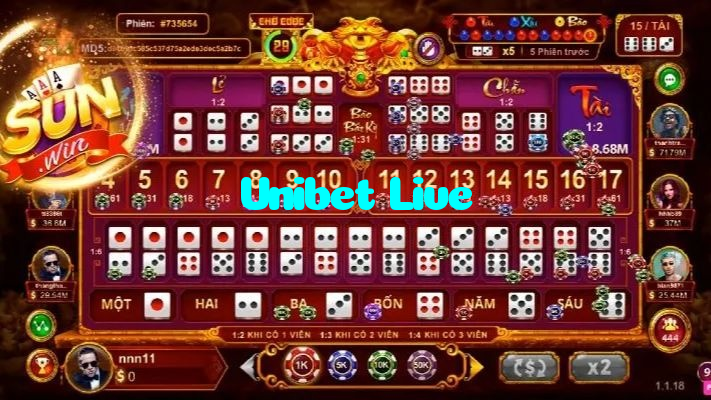 Unibet Live casino presented on mobile device in Pakistan with slots and live games